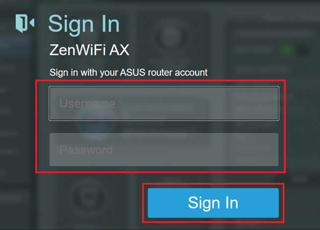 Router Login Credentials